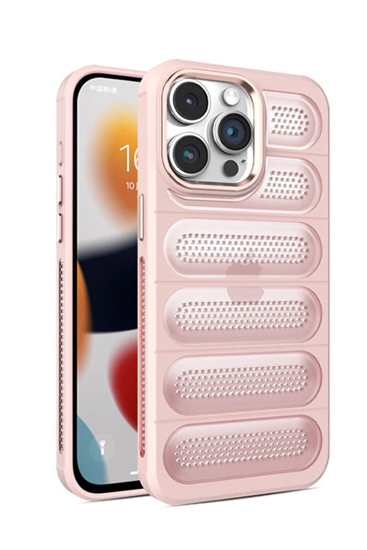 CepteToptan Newface iPhone 14 Pro Max Kılıf Airmax Silikon Kapak - Pembe
