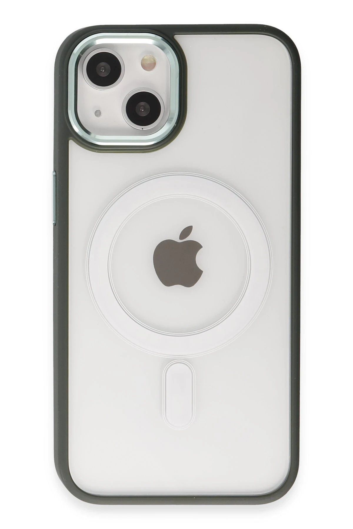 CepteToptan Newface iPhone 15 Kılıf Room Magneticsafe Silikon - Köknar Yeşili