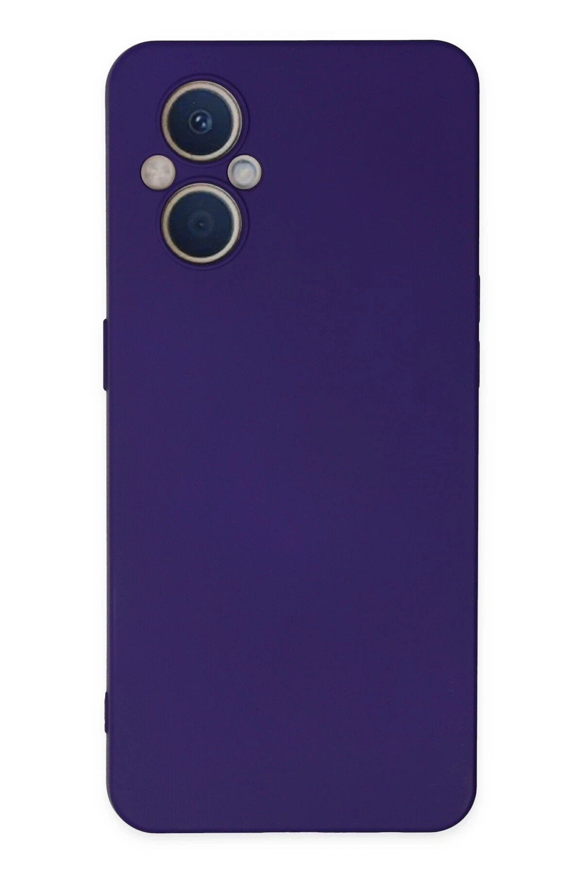 CepteToptan Newface Oppo Reno 7 Lite Kılıf Nano içi Kadife Silikon - Mor