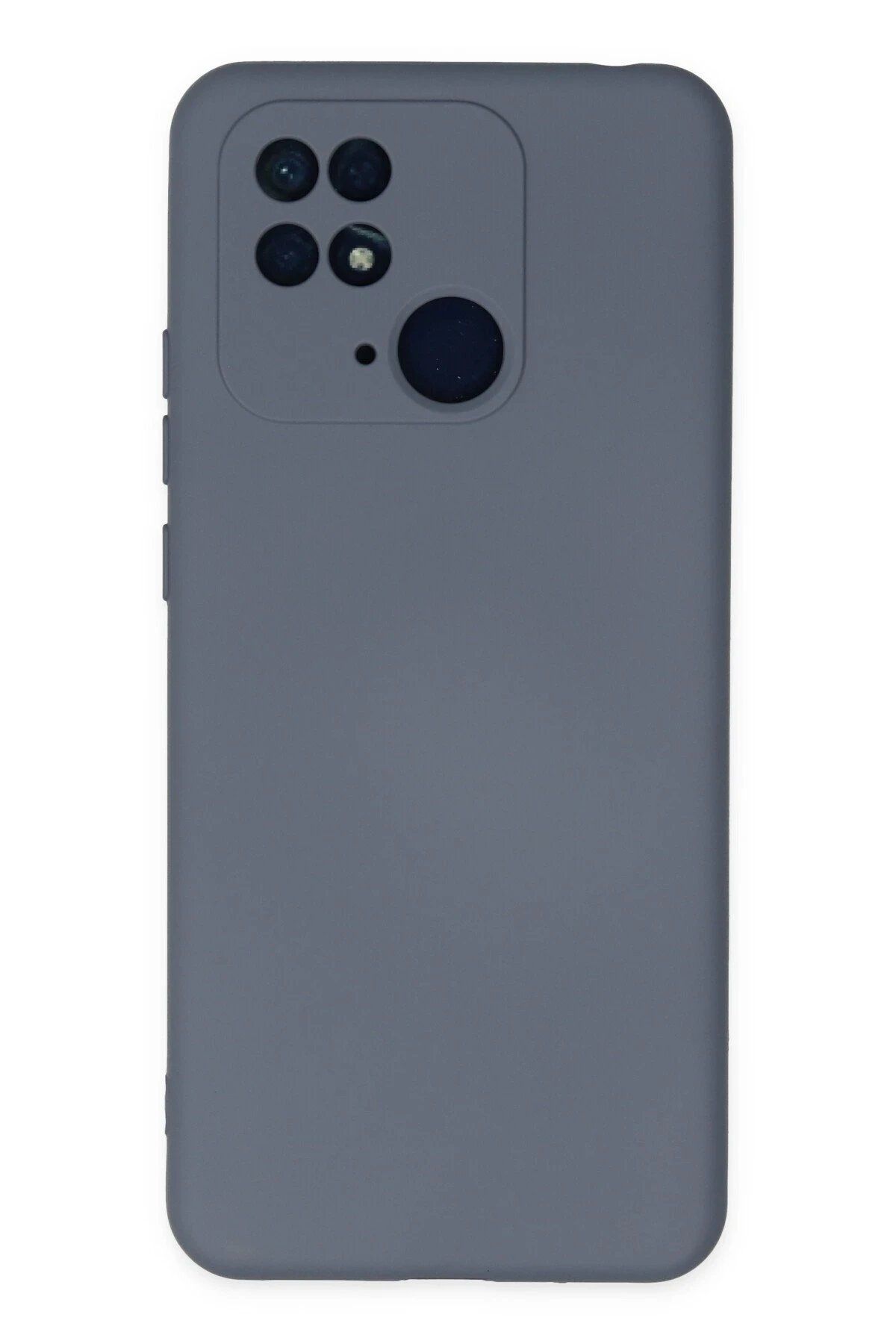 CepteToptan Newface Xiaomi Redmi 10C Kılıf Nano içi Kadife Silikon - Gri