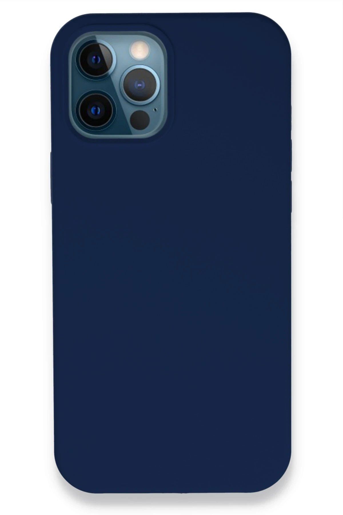 CepteToptan Newface iPhone 12 Pro Kılıf Lansman Legant Silikon - Lacivert