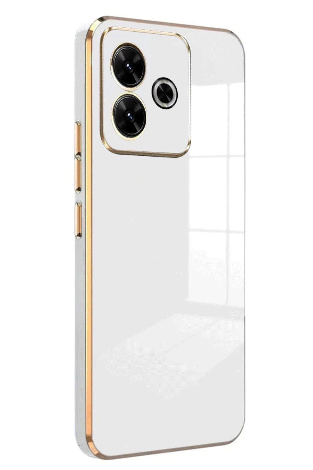 CepteToptan Newface Xiaomi Redmi 13 4G Kılıf Volet Silikon - Beyaz