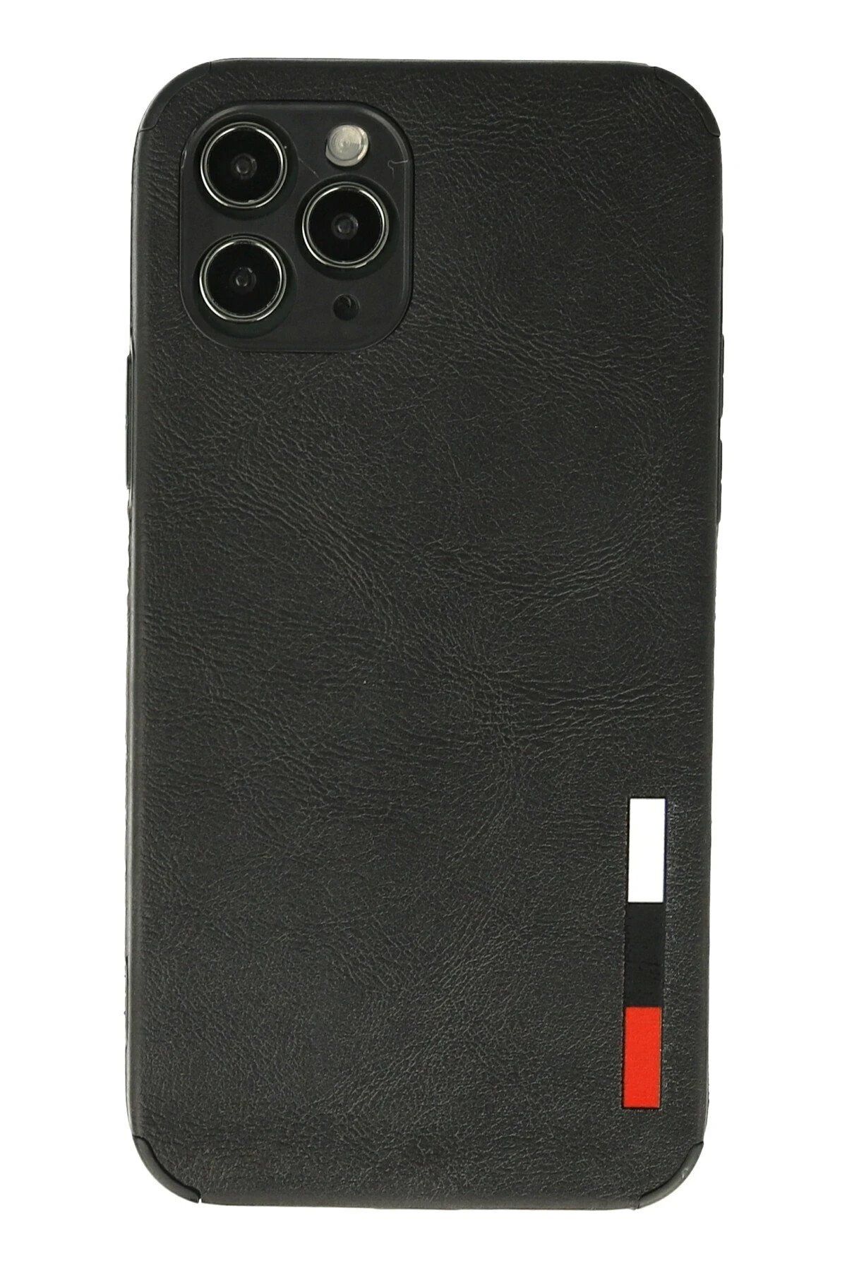 CepteToptan Newface iPhone 11 Pro Kılıf Loop Deri Silikon - Siyah