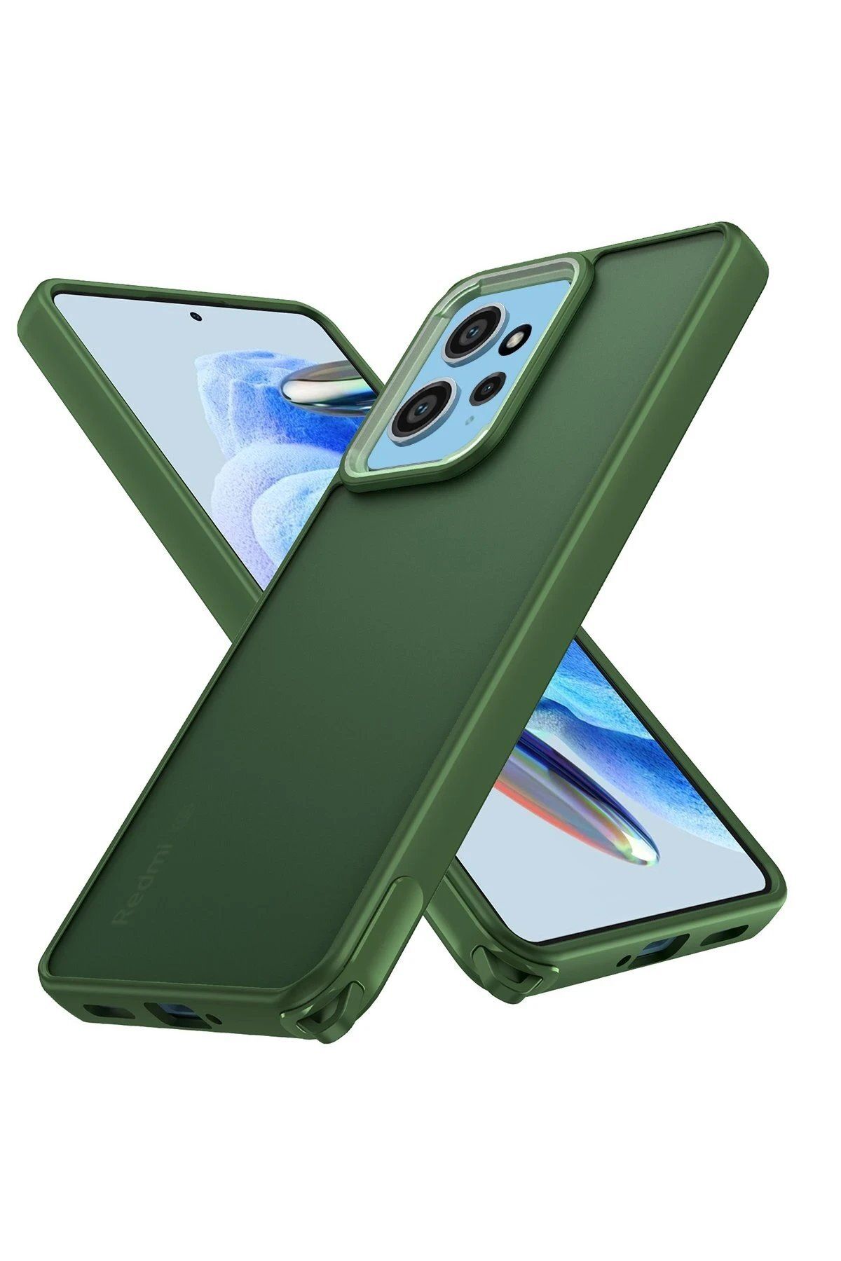 CepteToptan Newface Xiaomi Redmi Note 12 4G Kılıf Elegant Kapak - Yeşil