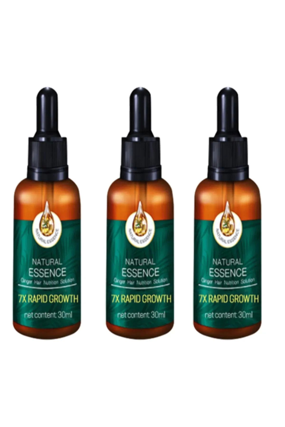 DENİZBİLİŞİM Natural 7Days 7X Rapid Growth Hair Treatment Serum 30 Ml Saç Bakım Ve Onarıcı Serum 3 Adet