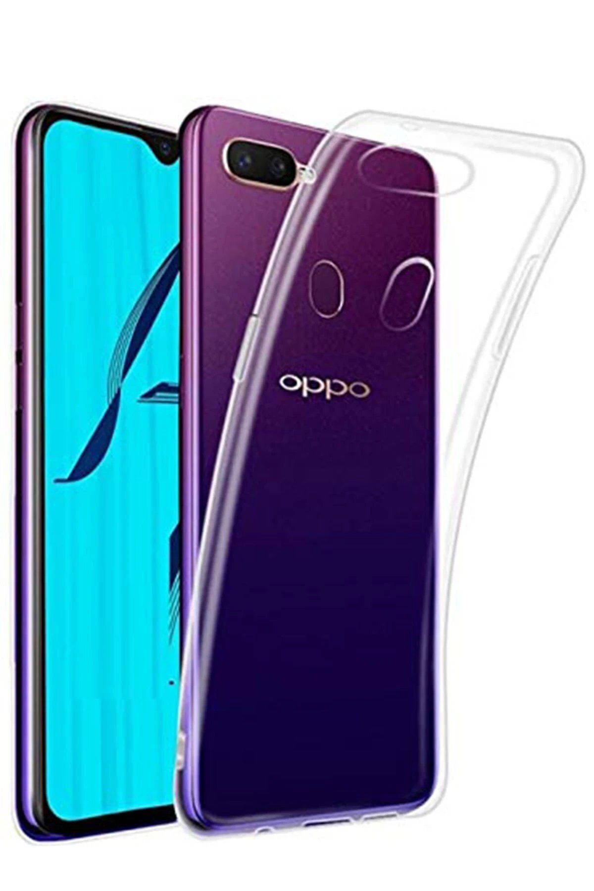 CepteToptan Newface Oppo A12 Kılıf Lüx Şeffaf Silikon - Şeffaf