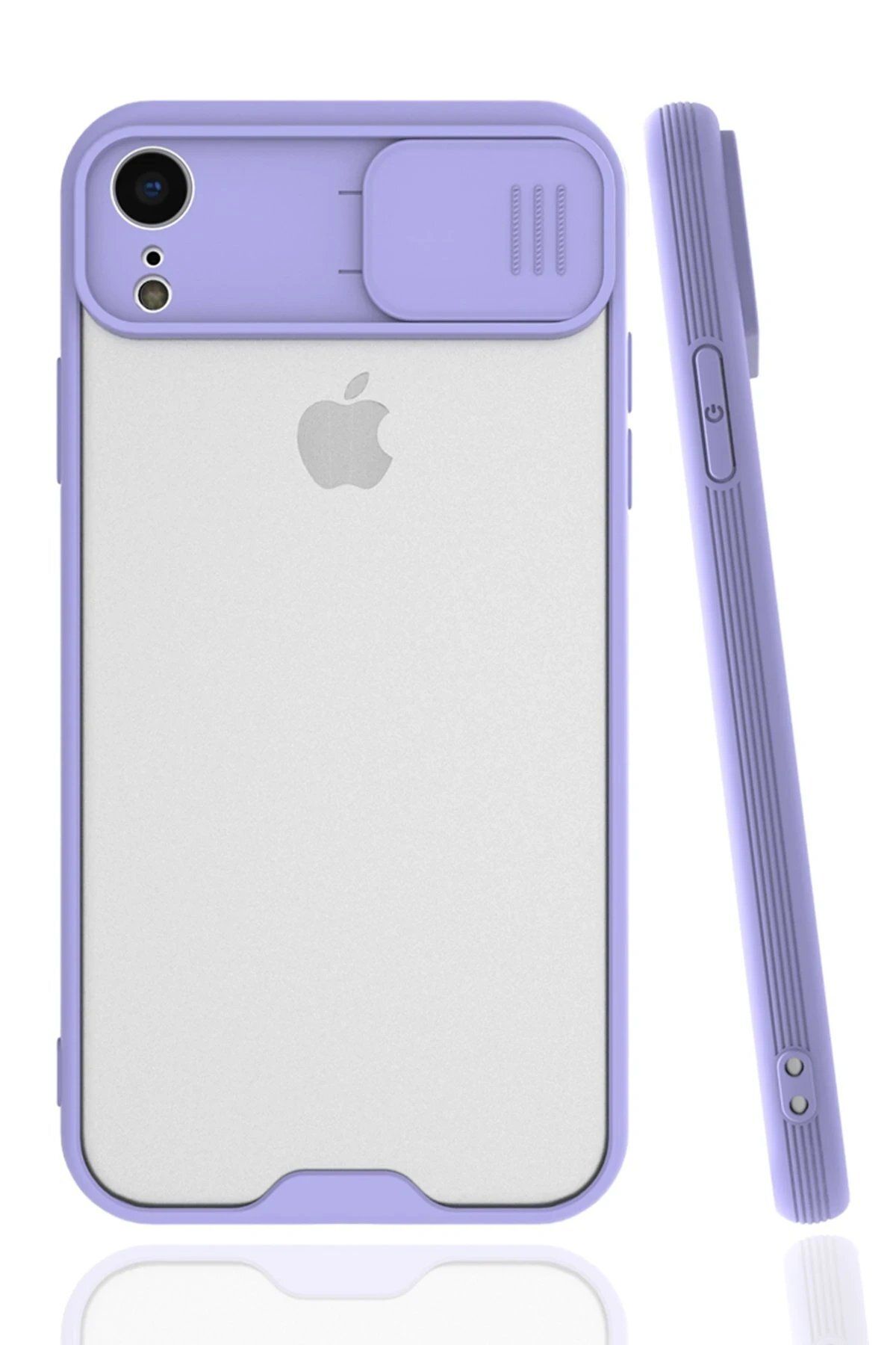 CepteToptan Newface iPhone XR Kılıf Platin Kamera Koruma Silikon - Lila
