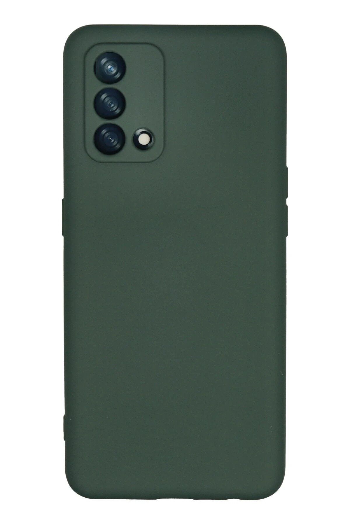 CepteToptan Newface Oppo A74 4G Kılıf Nano içi Kadife Silikon - Koyu Yeşil