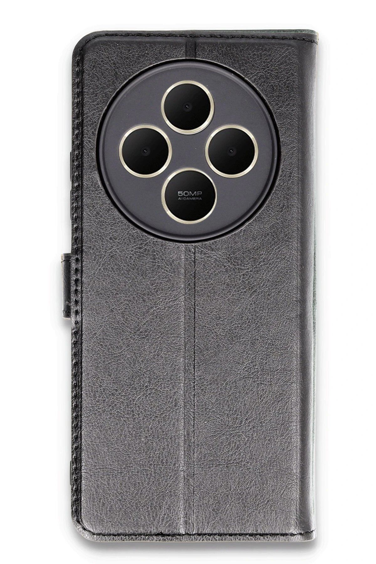 CepteToptan Newface Xiaomi Redmi 14C Kılıf Trend S Plus Kapaklı Kılıf - Siyah