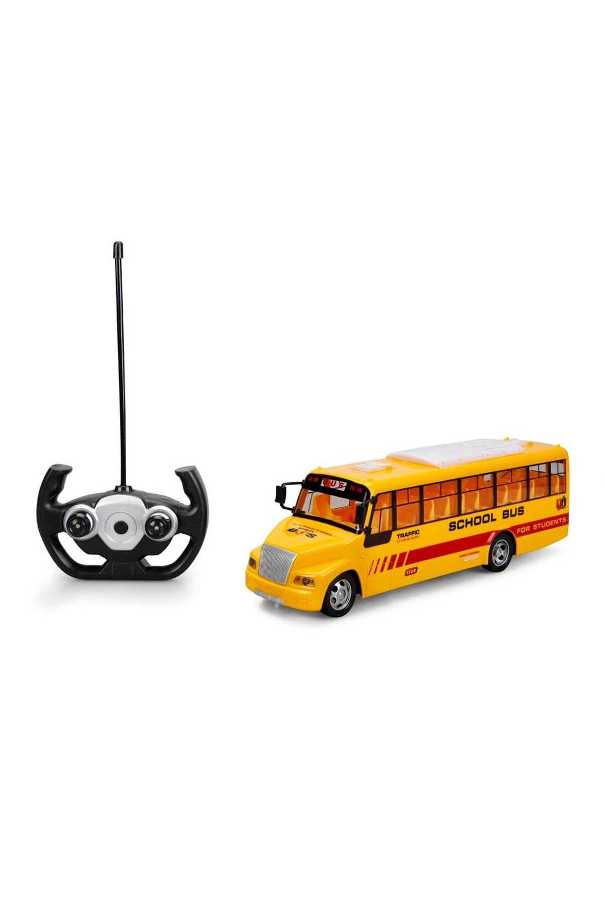 TOYFEST Uzaktan Kumandalı Işıklı Okul Otobüsü 32,5 cm