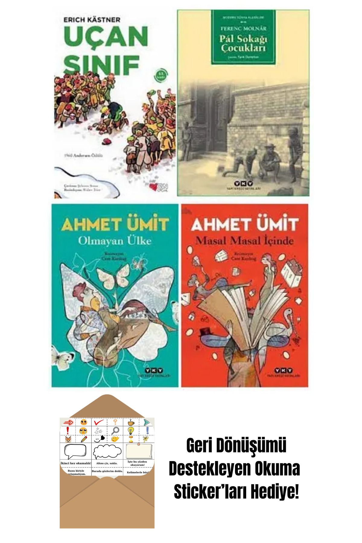 Yapı Kredi Yayınları Masal Masal İçinde 4 Kitap Set + Okuma Sticker'ları