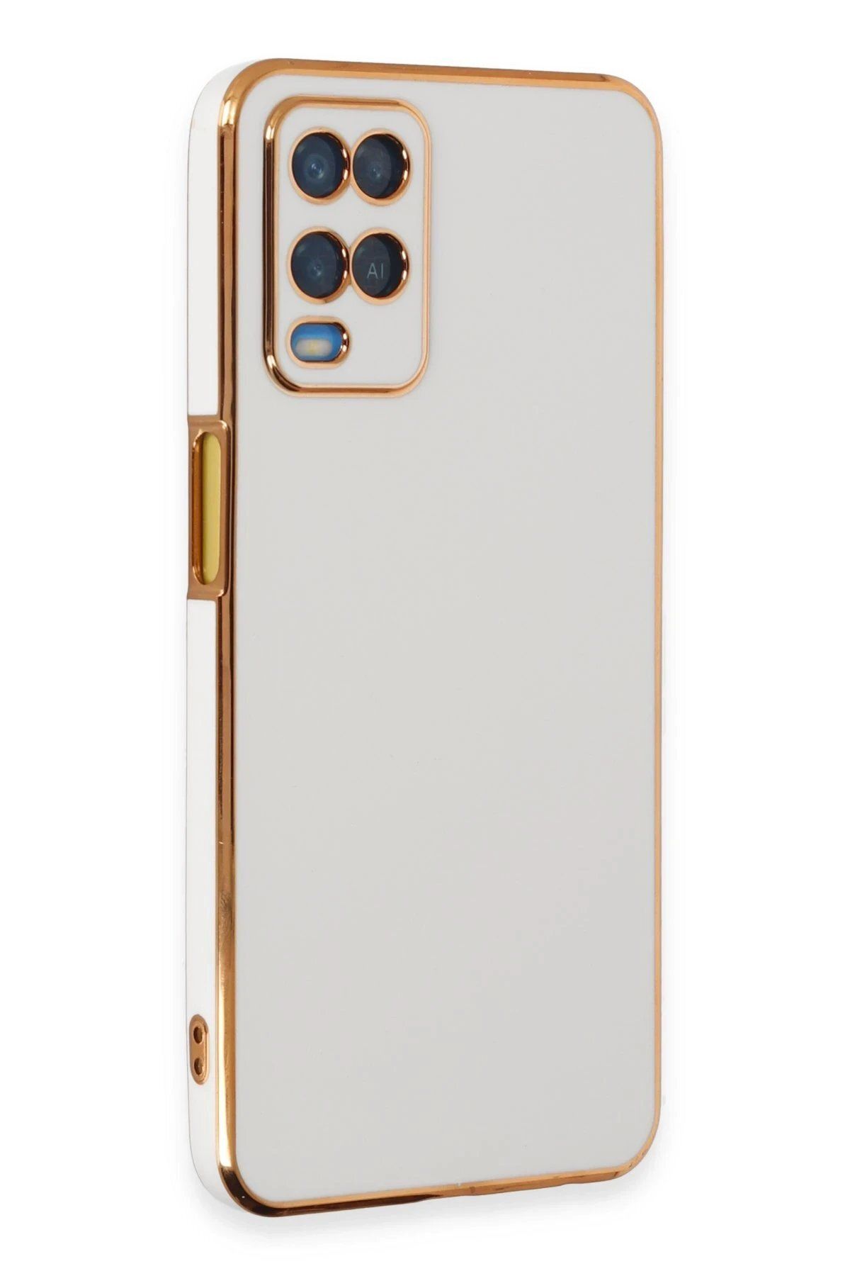 CepteToptan Newface Oppo A54 4G Kılıf Volet Silikon - Beyaz