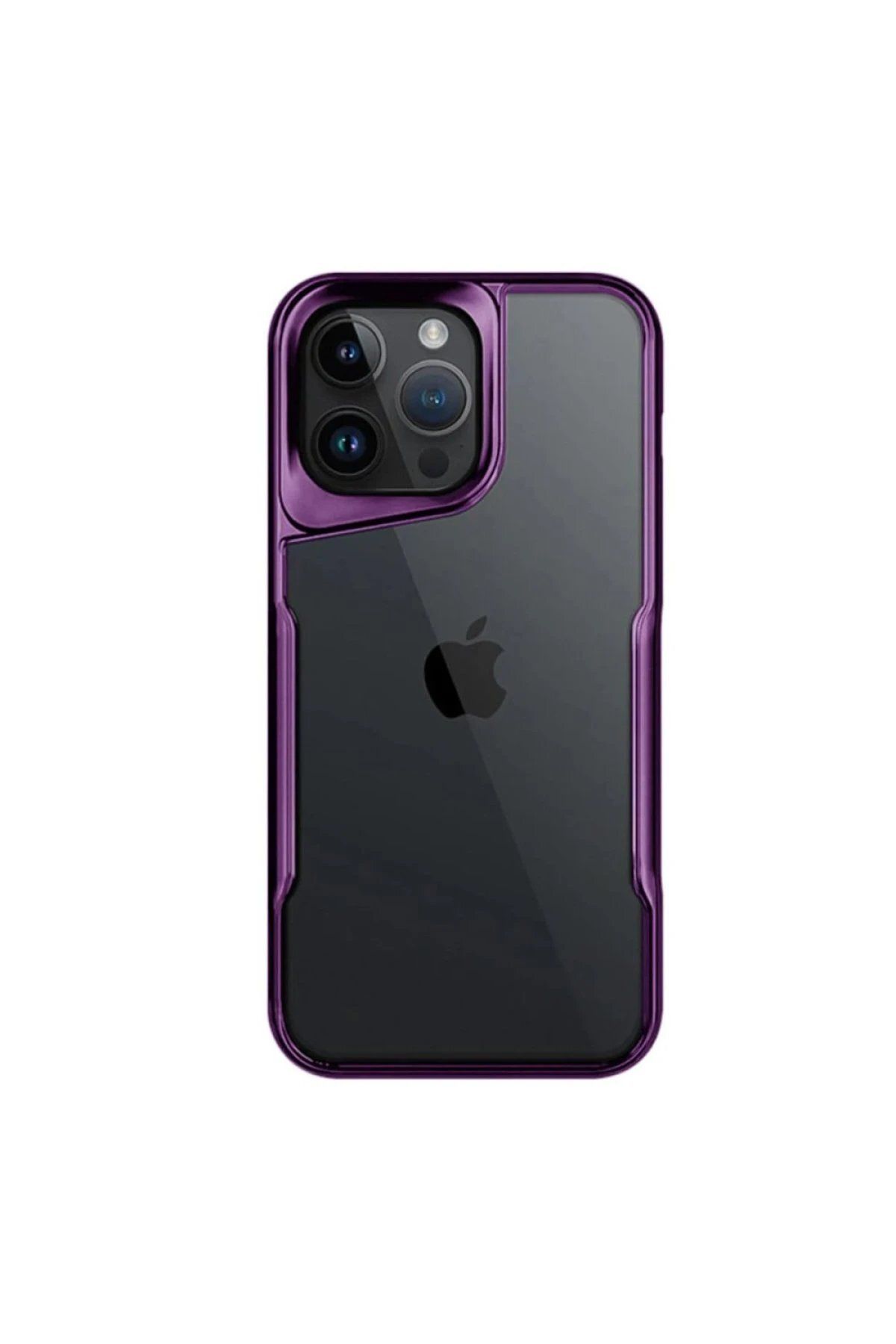 CepteToptan Newface iPhone 16 Pro Max Kılıf Boyi Silikon Kapak - Derin Mor