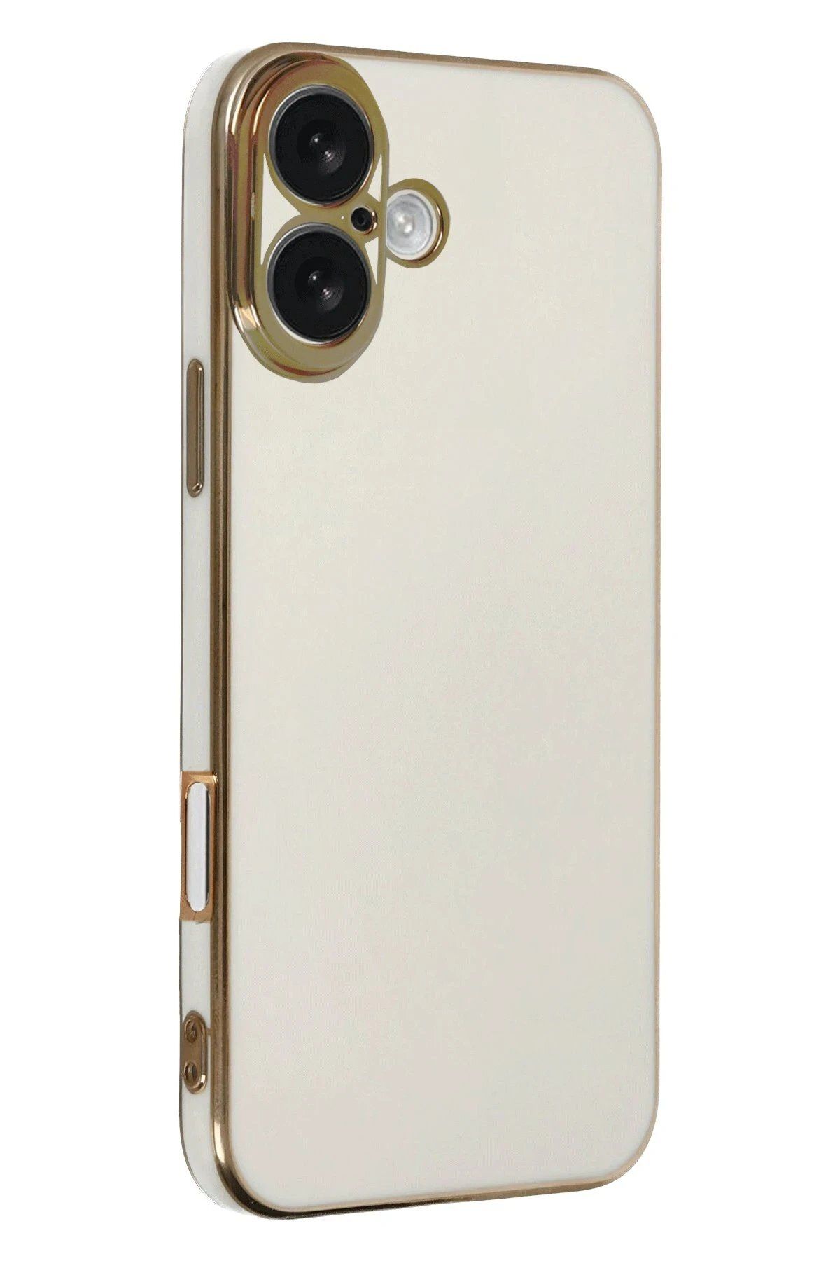 CepteToptan Newface iPhone 16 Kılıf Volet Silikon - Beyaz