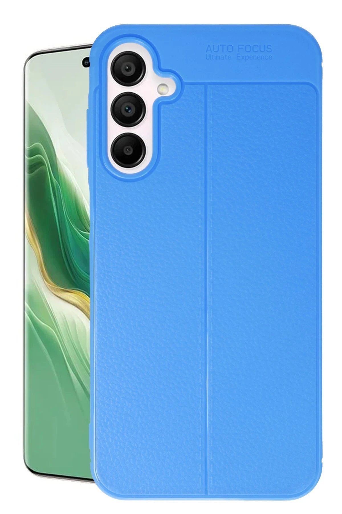 CepteToptan Newface Samsung Galaxy A15 4G Kılıf Auto Focus Kapak - Mavi