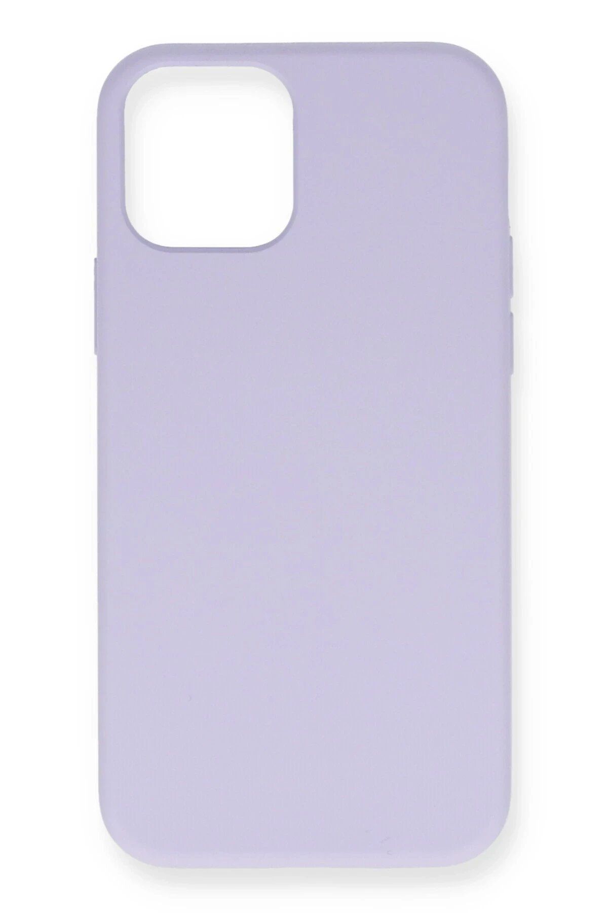 CepteToptan Newface iPhone 12 Pro Max Kılıf Nano içi Kadife Silikon- Lila