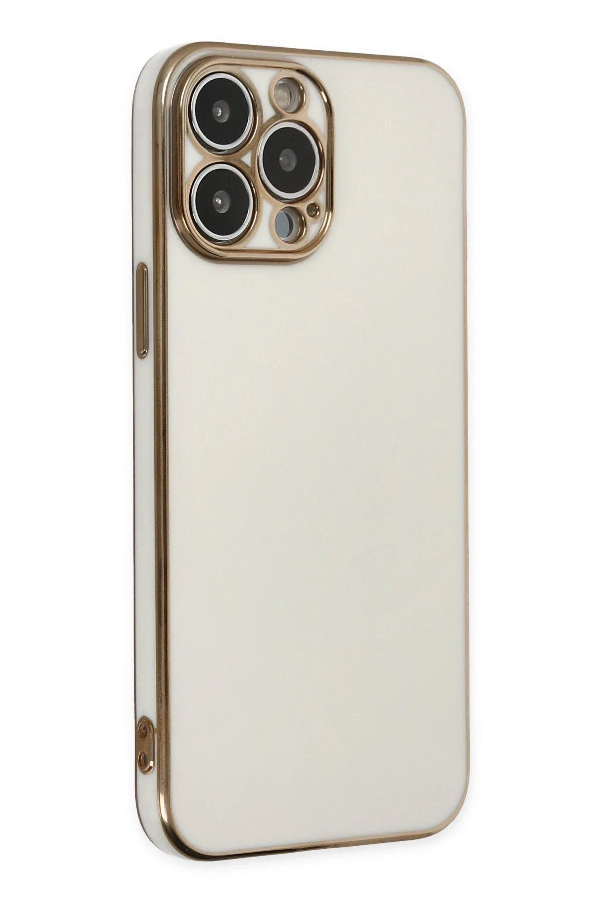 Toptan Bulurum Newface iPhone 14 Pro Max Kılıf Volet Silikon - Beyaz