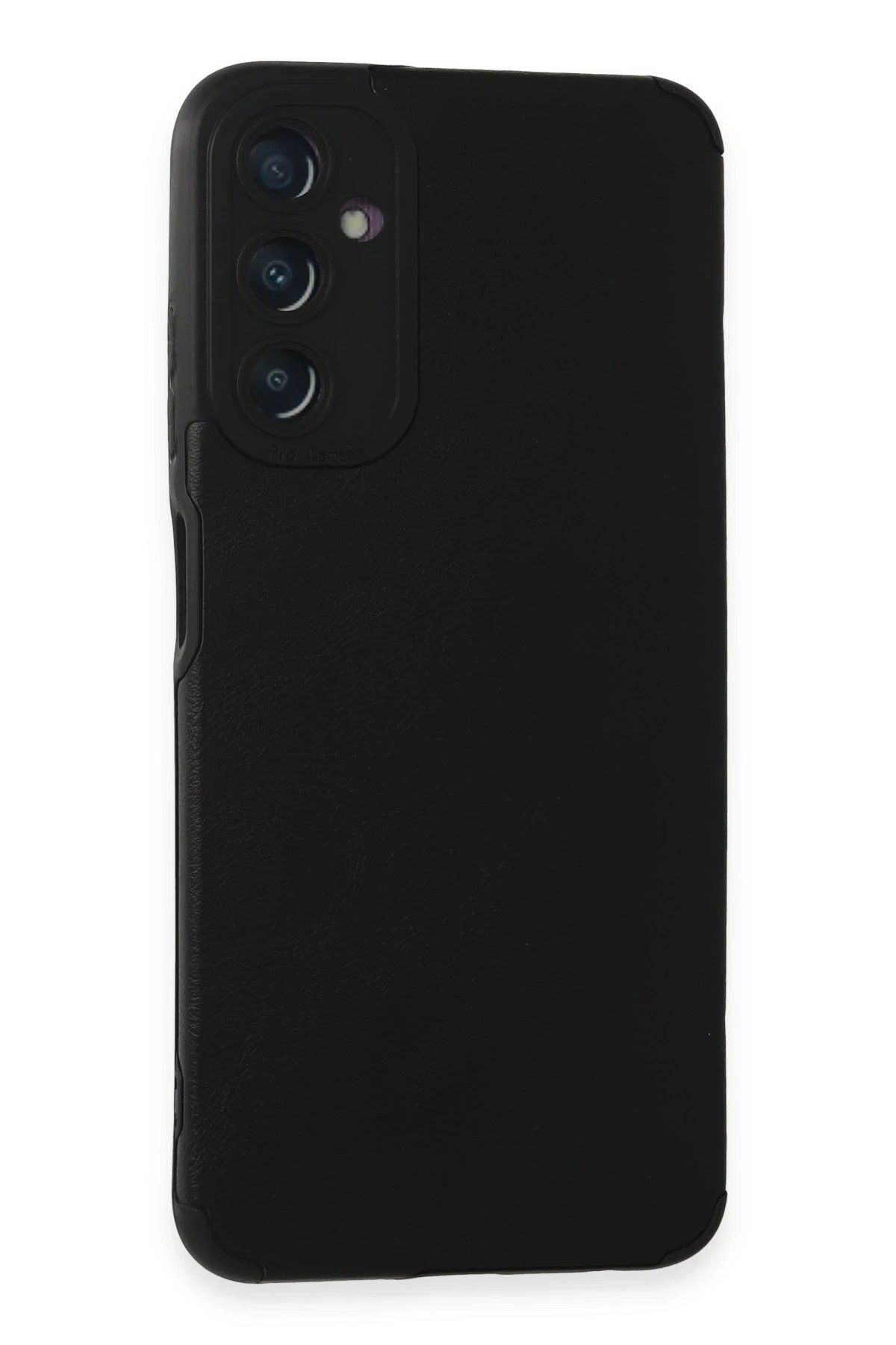 CepteToptan Newface Samsung Galaxy A05S Kılıf Loop Deri Silikon - Siyah