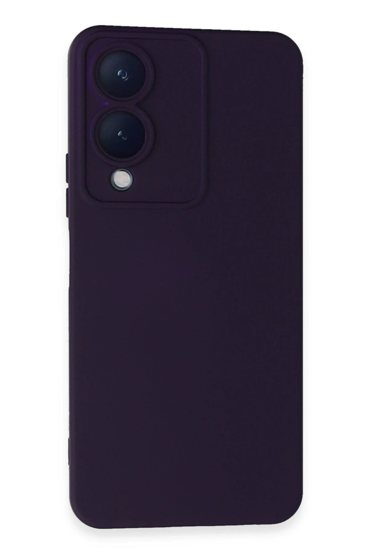 Toptan Bulurum Newface Vivo Y17S Kılıf Nano içi Kadife Silikon - Mor