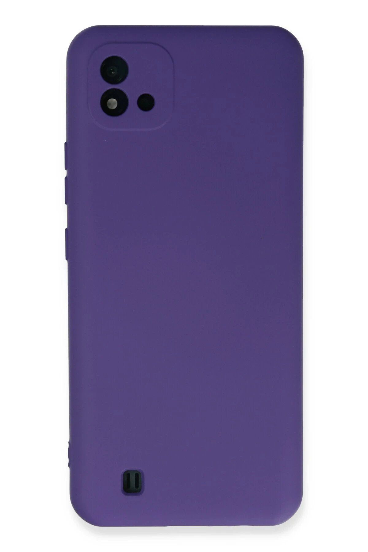 CepteToptan Newface Realme C11 2021 Kılıf Nano içi Kadife Silikon - Mor