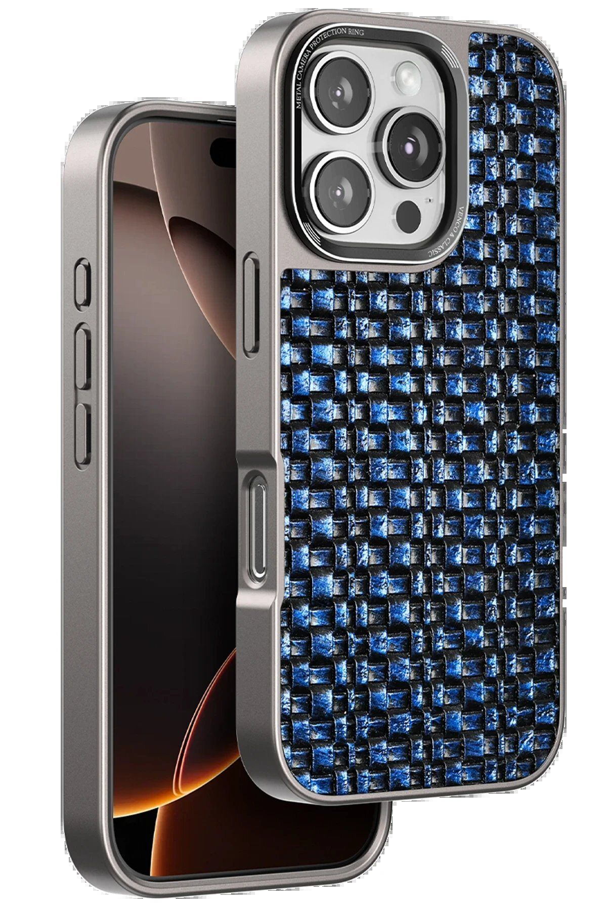 CepteToptan Venco iPhone 16 Pro Brand Kapak - Lacivert
