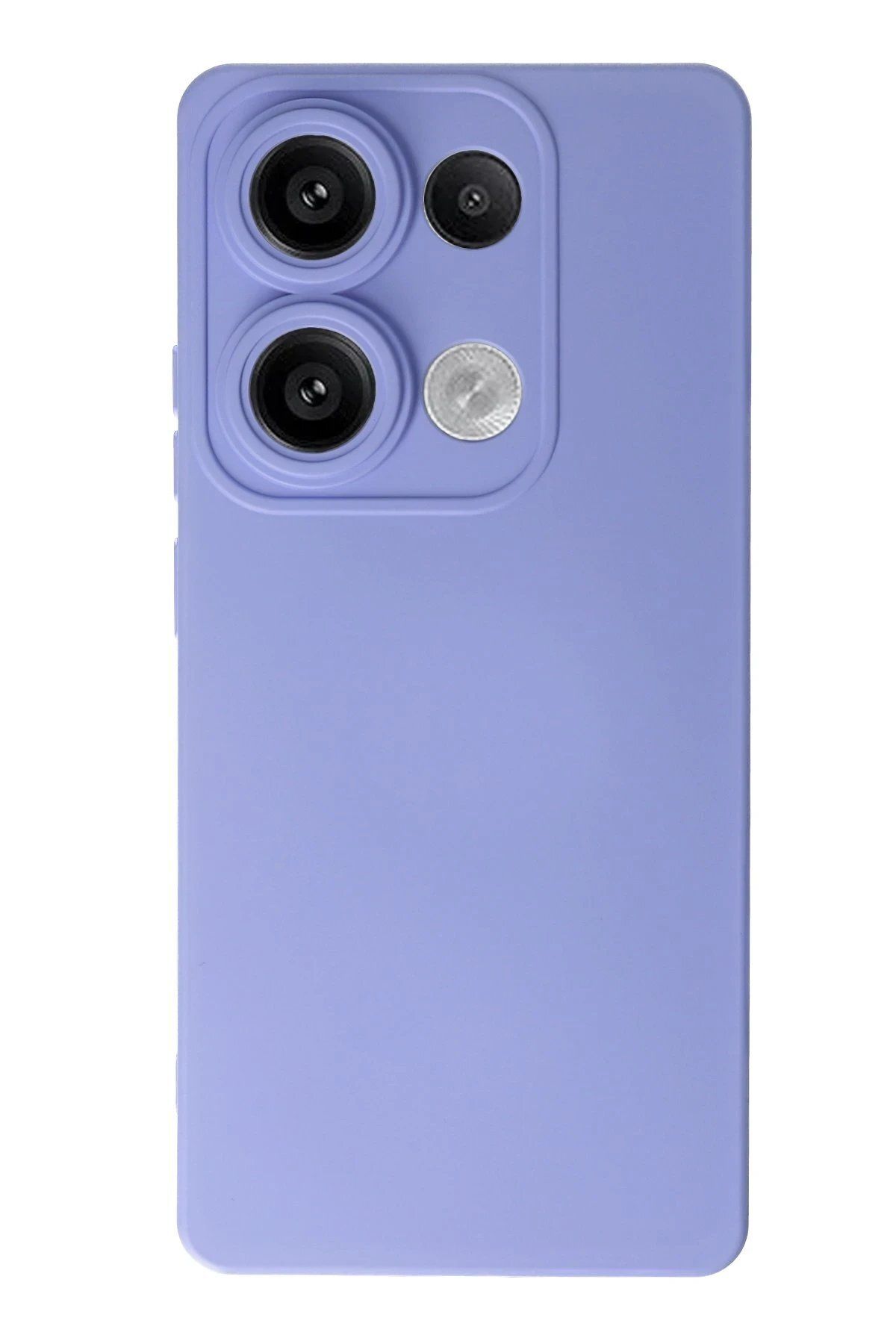 CepteToptan Newface Xiaomi Redmi Note 13 4G Kılıf Nano içi Kadife Silikon - Lila