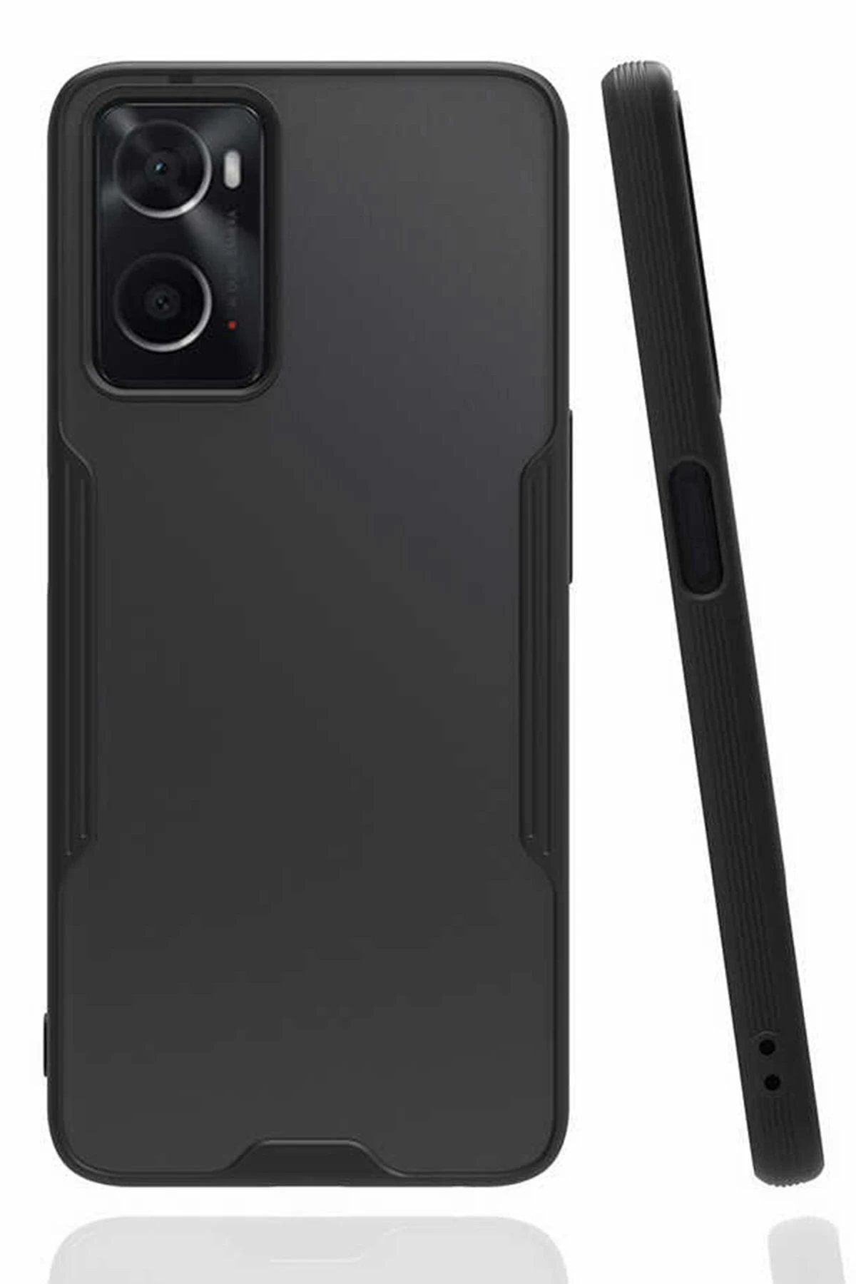 CepteToptan Newface Oppo A96 Kılıf Platin Silikon - Siyah