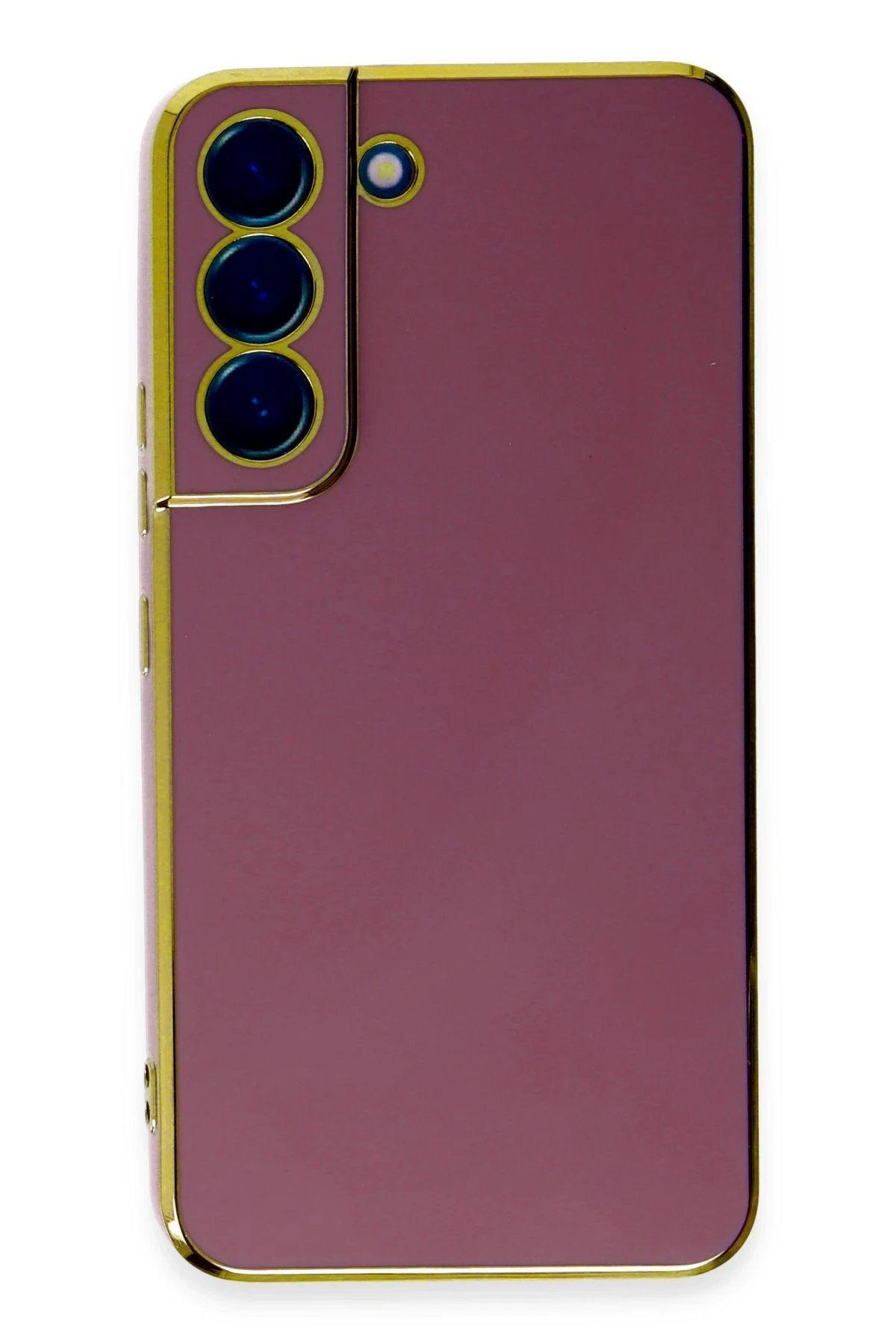 CepteToptan Newface Samsung Galaxy S22 Plus Kılıf Volet Silikon - Kırmızı
