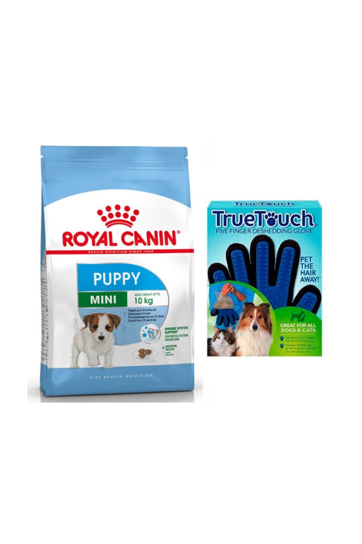 teknotrust Mini Puppy Köpek Maması 4 Kg ve Tüy Toplama Eldiveni Seti