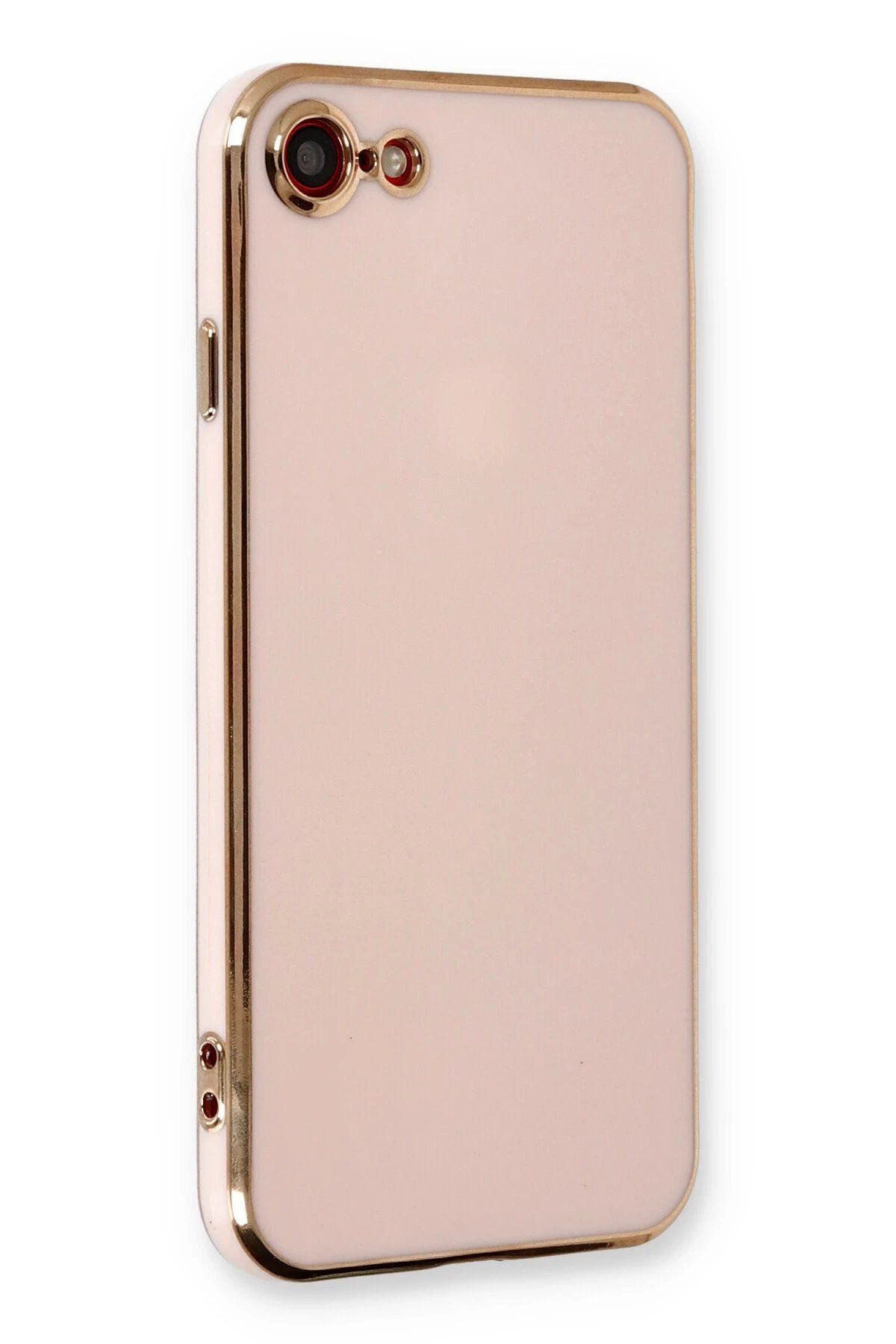 CepteToptan Newface iPhone 7 Kılıf Volet Silikon - Pembe