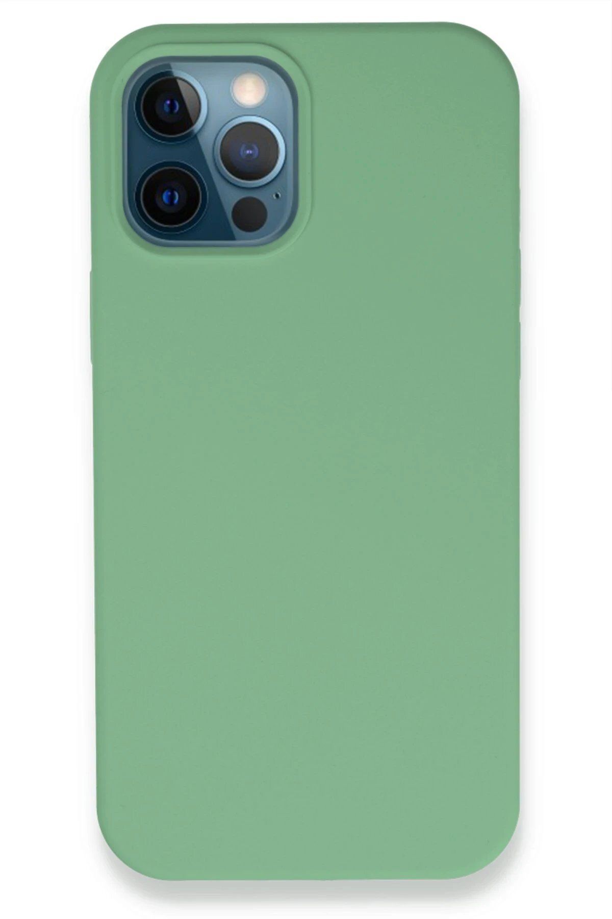 CepteToptan Newface iPhone 12 Pro Kılıf Lansman Legant Silikon - Yeşil