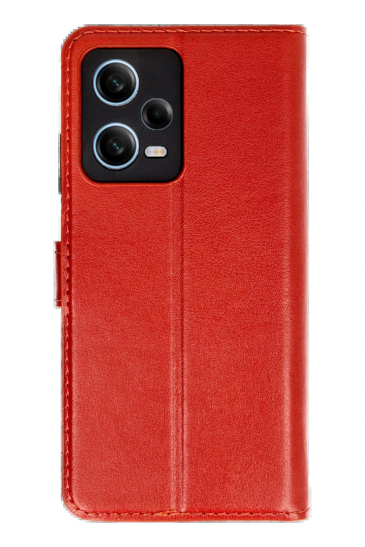 Toptan Bulurum Xiaomi Redmi Note 12 Pro 5G Kılıf Trend S Plus Kapaklı Kılıf - Kırmızı
