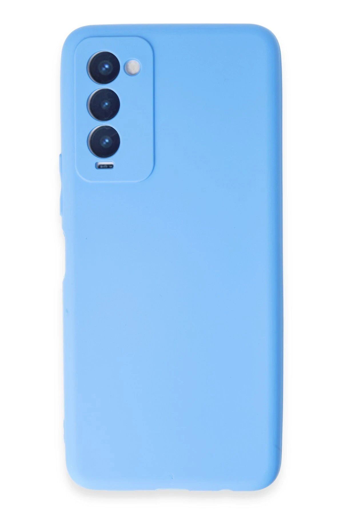 CepteToptan Newface Tecno Camon 18 Kılıf First Silikon - Mavi
