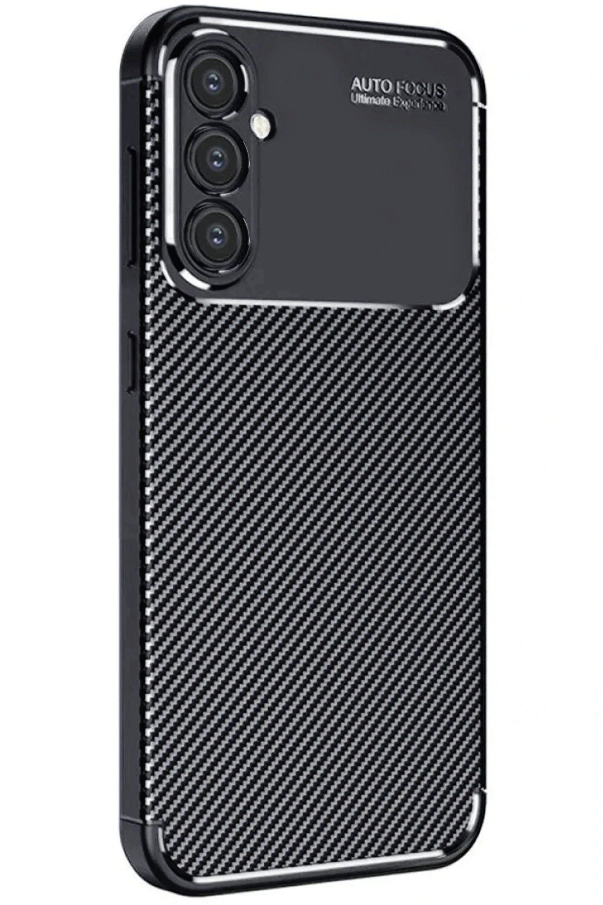 BIGBOYCL Samsung Galaxy A16 5G Kılıf Auto Focus Karbon Kapak - Siyah – Darbe Koruma