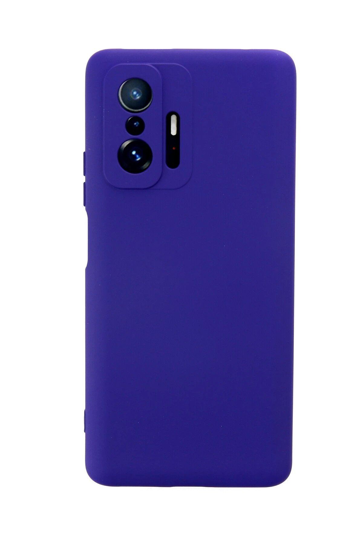 CepteToptan Newface Xiaomi Mi 11T Pro Kılıf Nano içi Kadife Silikon - Mor