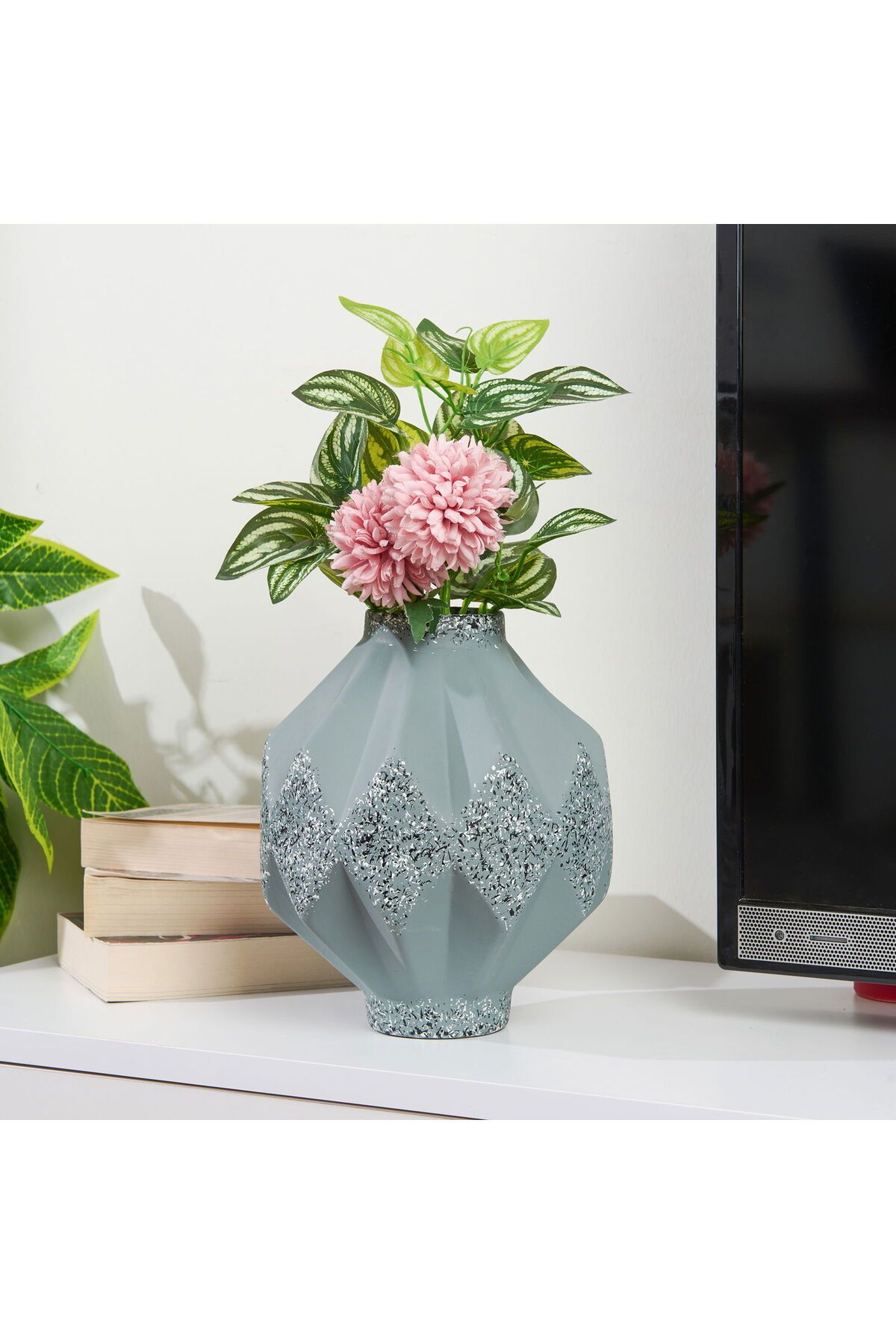ASPARTAM Deco Anitta Vazo - Gri - 24 cm