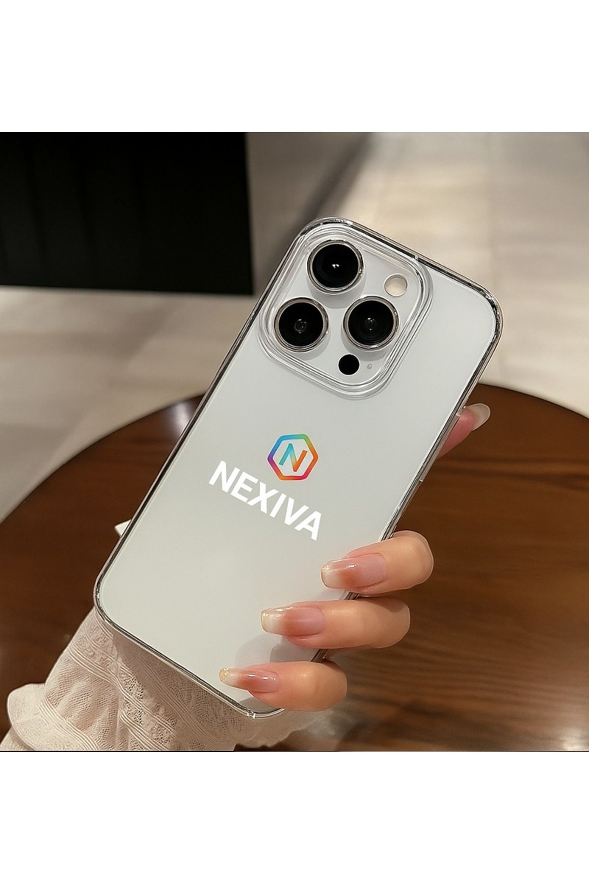 nexiva 16 Pro Max Şeffaf Sert Mika Kılıf