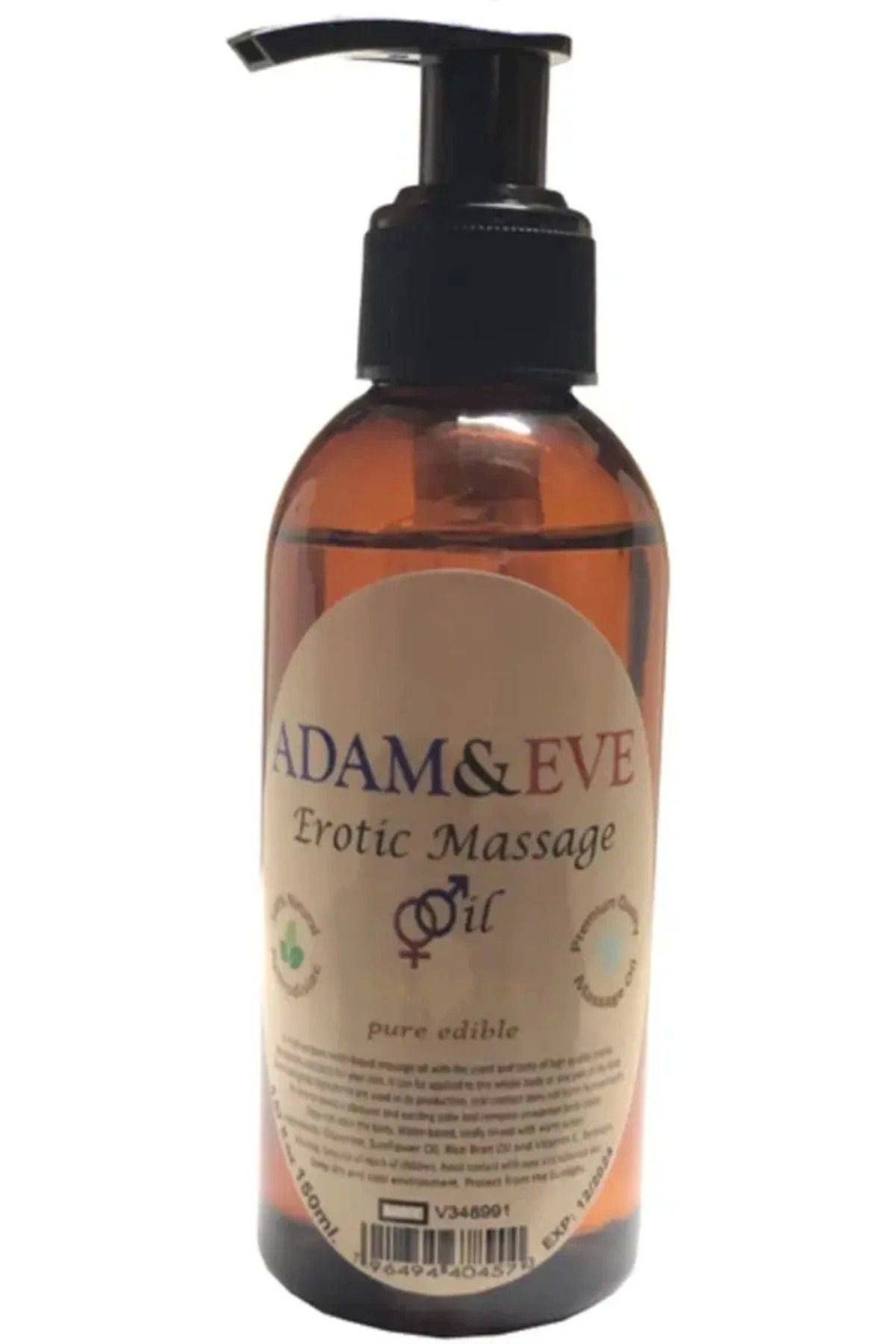 hayalimsah Adam & Eve Vanılla Massage Oil Vanilya Aromalı Vücut Masaj Yağı 150ml