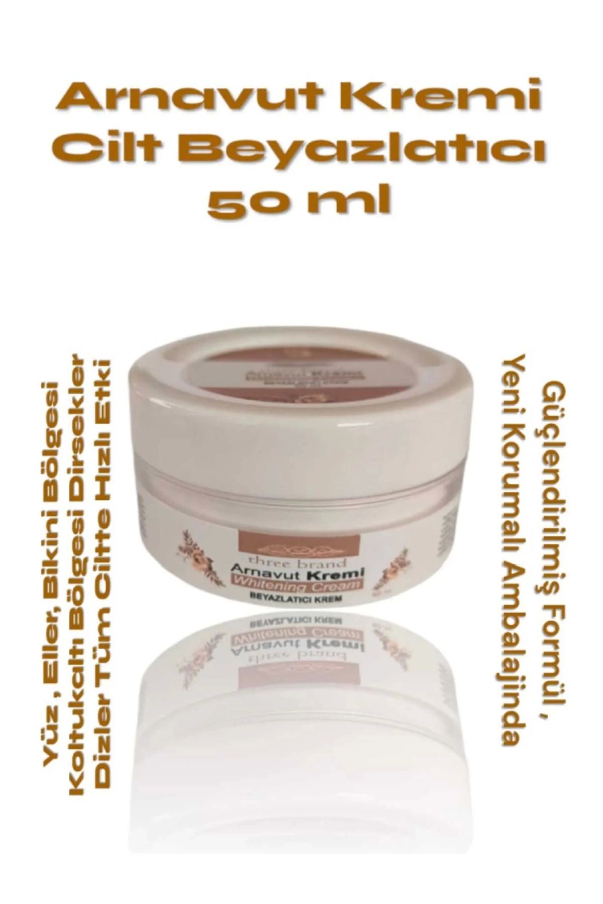 Heez Three Brand Whitening Cream Arnavut Kremi 100 ml Aklık Kremi x 1 Adet