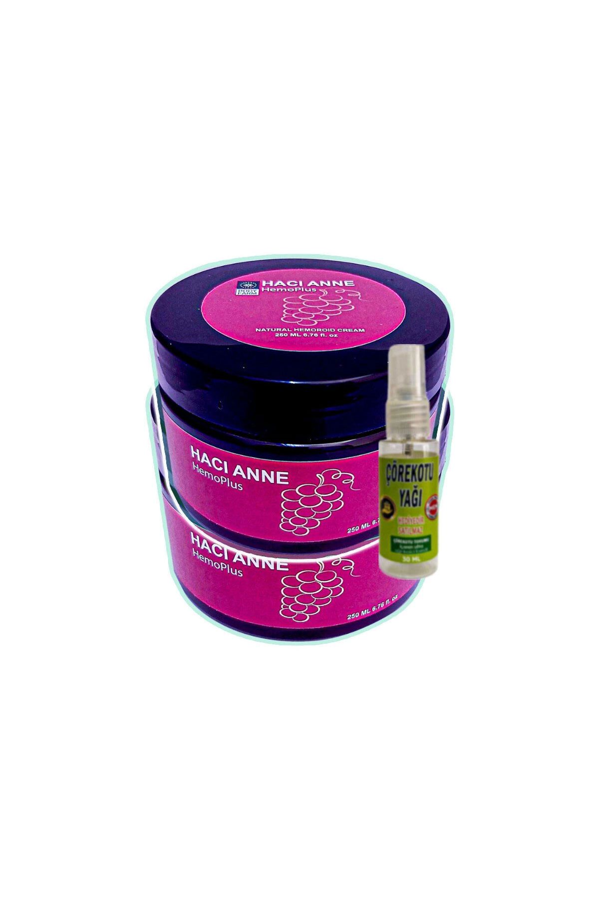 ÖYKÜ VE YİĞİT Hacı Anne 2x200 ml Hemeroid Ba.sur Kremi+30 ml Çörek Otu Yağı ile
