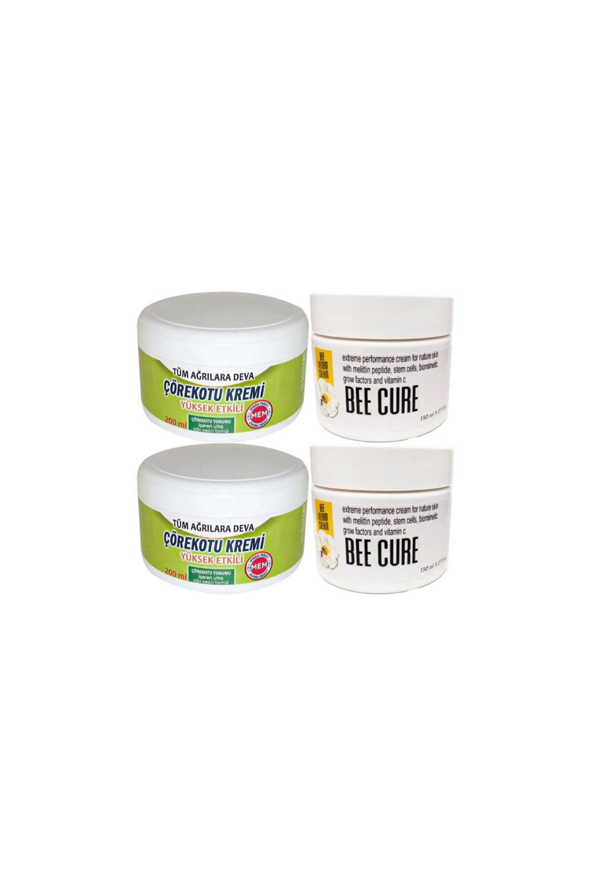 Silahlı Tower Çörek Otu Kremi Büyük XL Boy Krem 2x200 ml+ Bee Cure 2x150 ml Krem