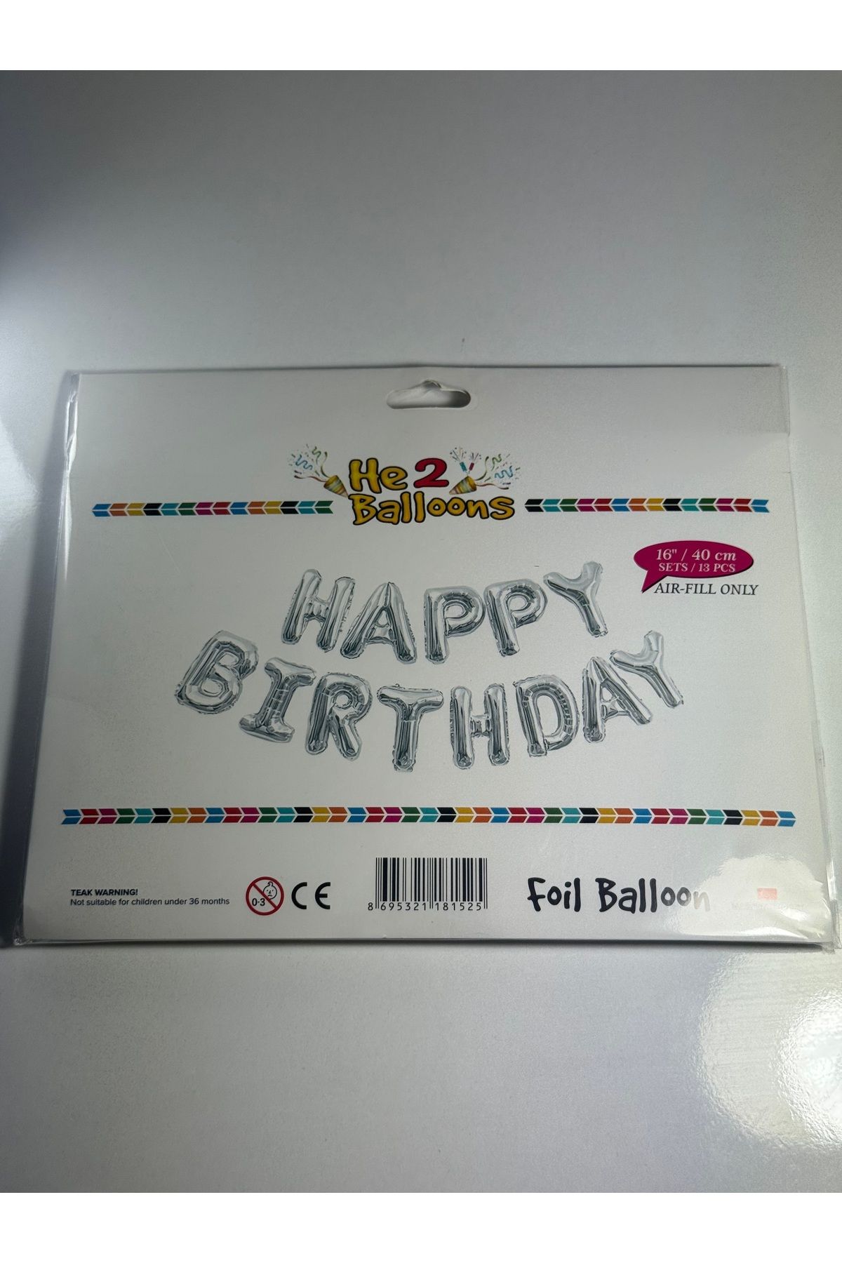 shop "Happy Birthday" Yazısı Folyo Balon 40 cm