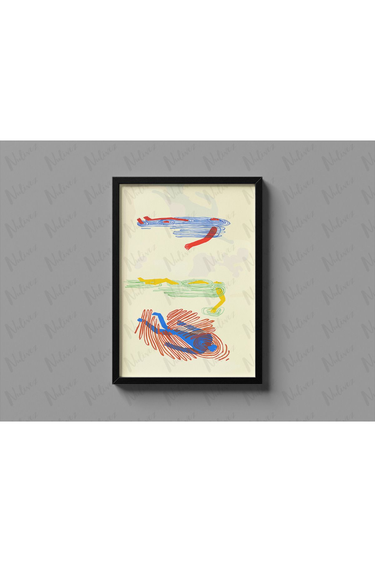 Nulivez Çerçeveli, Modern Pinterest Tarzı Dekoratif Tablo, 300 Micron Antireflecte Korumalı Tablo