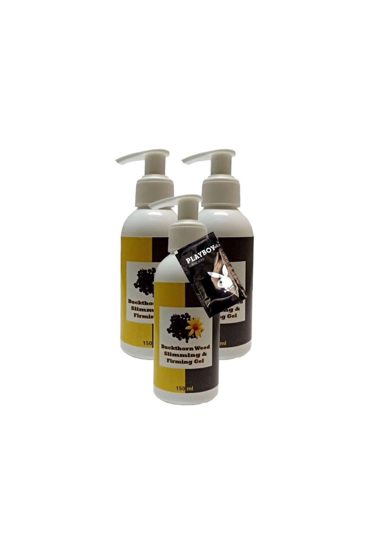 KAKTÜS JACK Buck thorn Weed Slimming Bacak Bel Bakım Masaj Kremi 3x150 ml + 1 Adet Jel ile