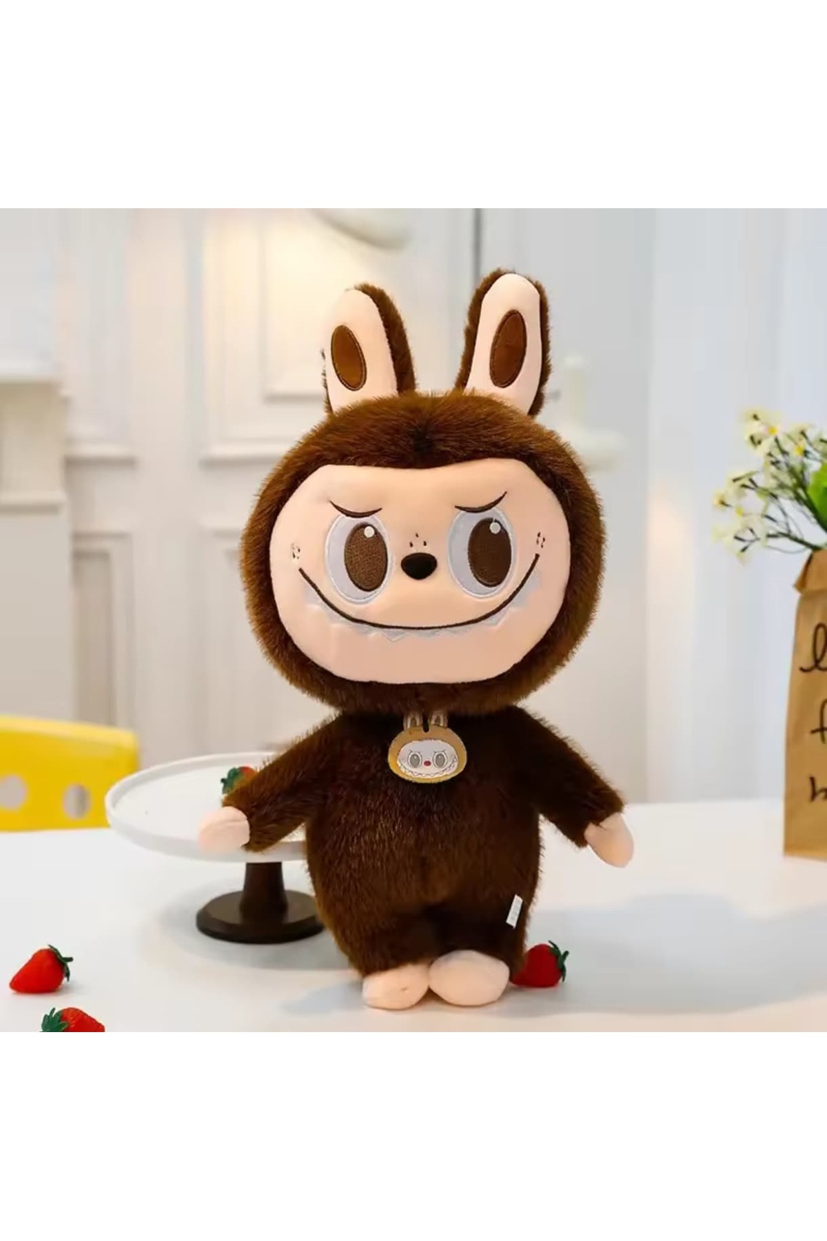 LABUBU x How2Work 23cm ブラウン Labubu Brown NB market Brown Dragon Labubu Plush Toy with Tail Series Labubu