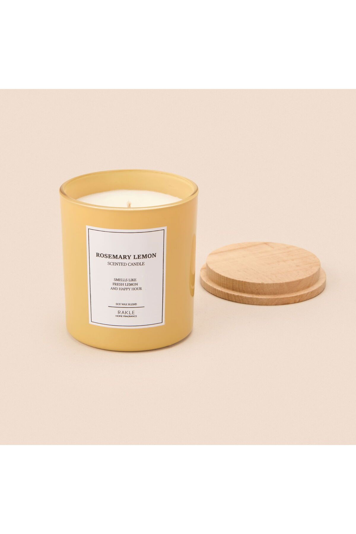 Rakle Le Jardin Rosemary Lemon Kokulu Mum - Sarı - 200 gr