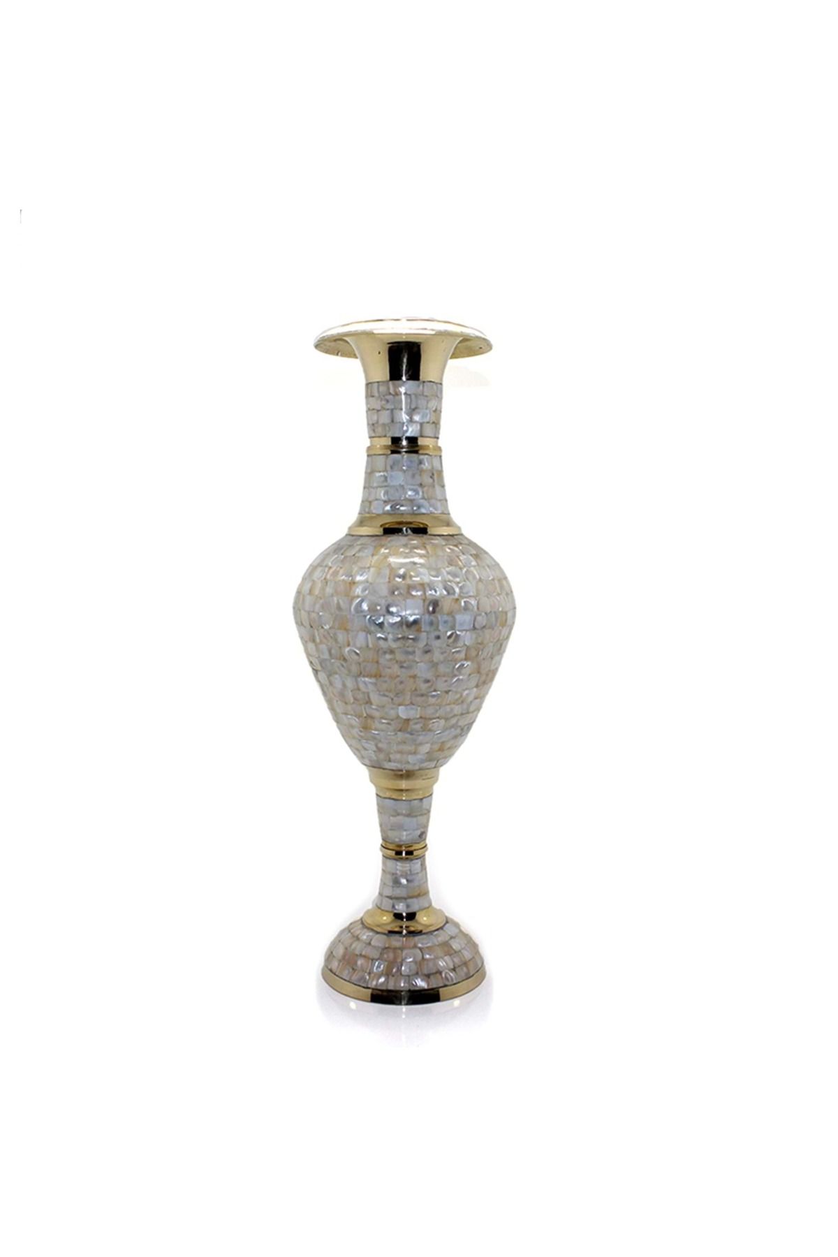 Store Pirinç Sedefli Vazo 45 Cm