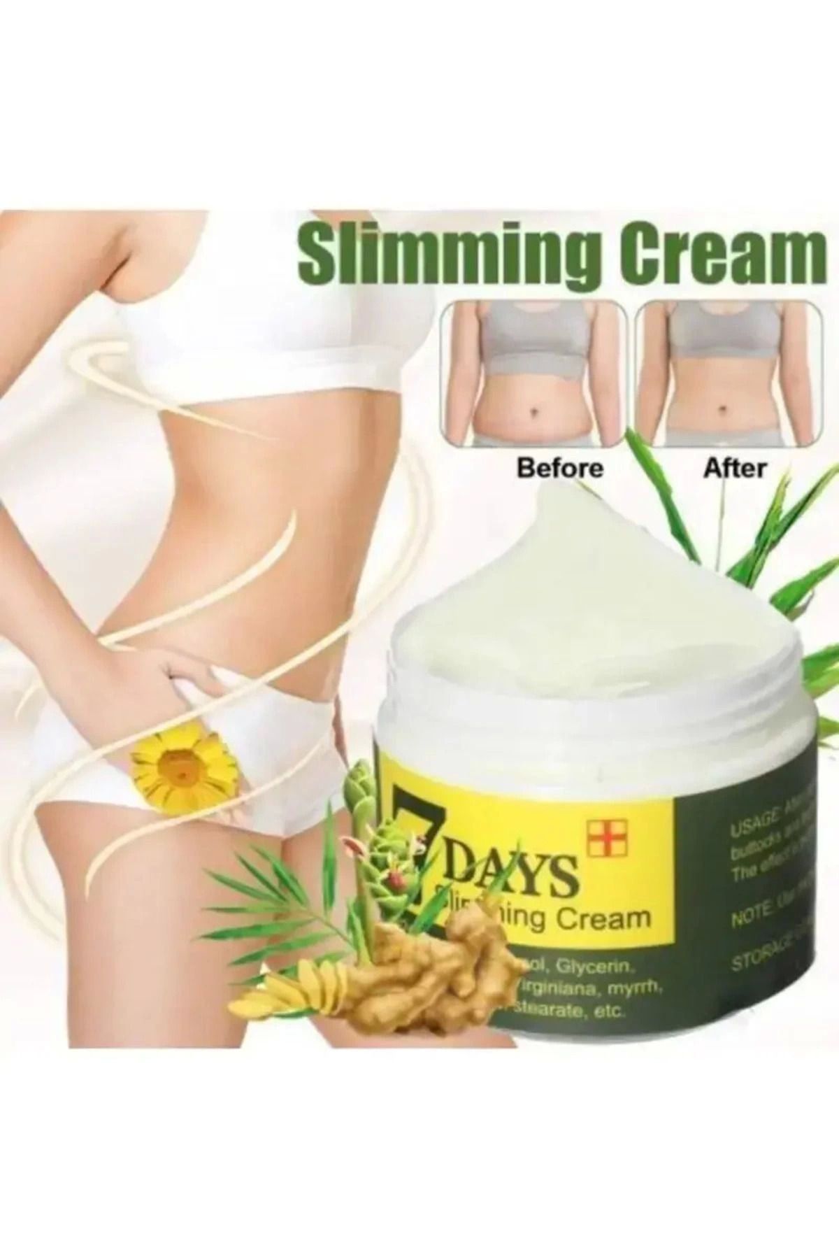 hayalimsah SEVEN 7 DAYS HİNTOHU 7 days Slimming Cream Ginger Miracle 100 Ml Vücut Bakım Kremi Zencefil 1 Adet
