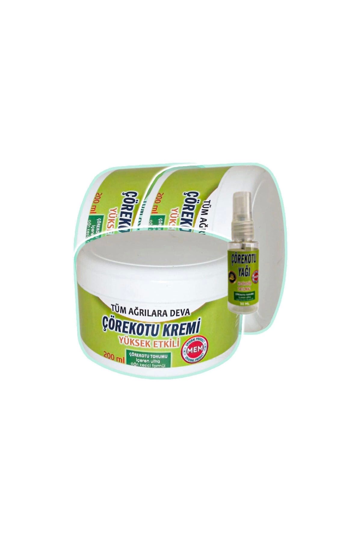 hayalimsah Çörek Otu Agrilara Bakım Kremi 3x200 ml+30 ml Çörek Otu Yağı ile