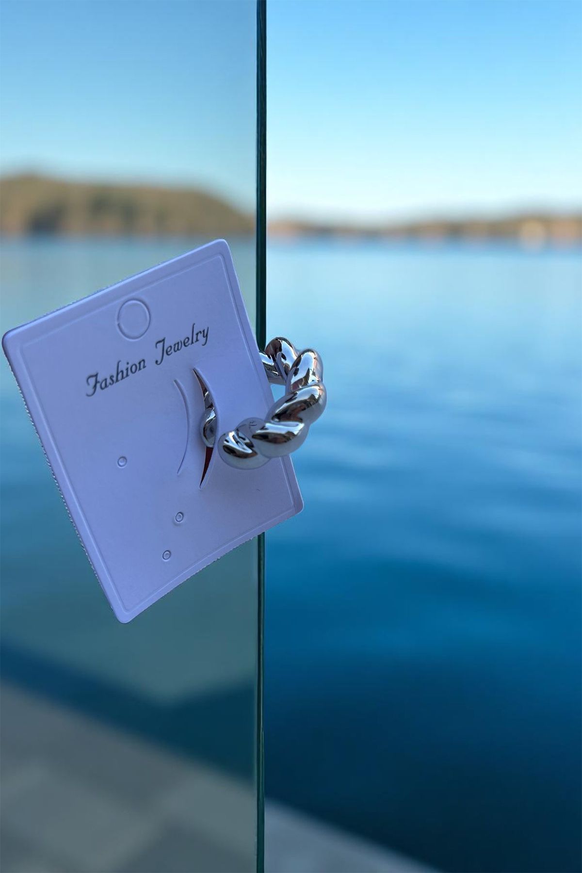 HCA Collection Kadın Büyük Earcuff Burgulu Silver